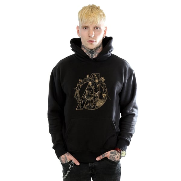 Avengers Infinity War Unisex Adult Logo Cotton Hoodie