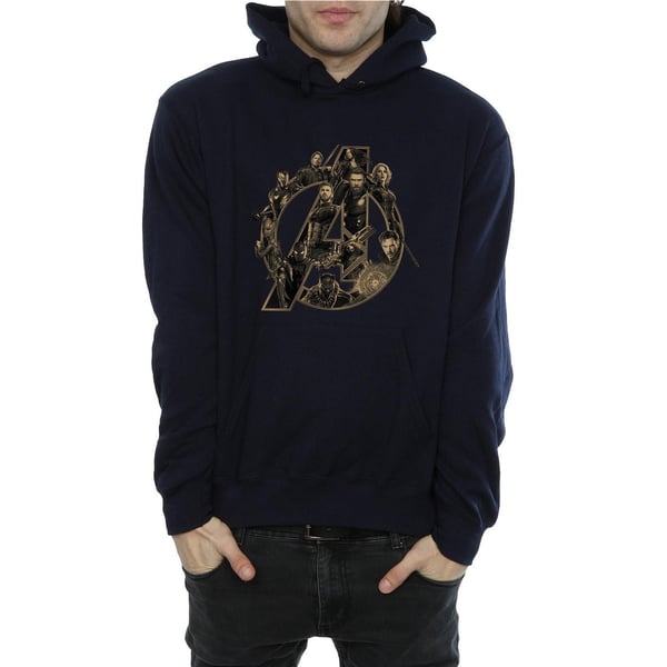 Avengers Infinity War Unisex Adult Logo Cotton Hoodie