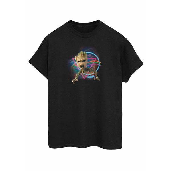 Guardians Of The Galaxy Mens Baby Groot Neon Cotton T-Shirt Guardians Of The Galaxy Mens Baby Groot Neon Cotton T-Shirt