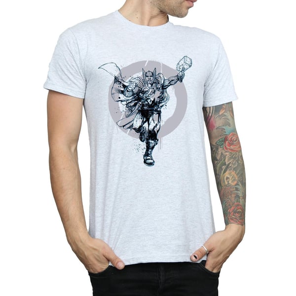 Marvel Mens Thor Circle T-Shirt