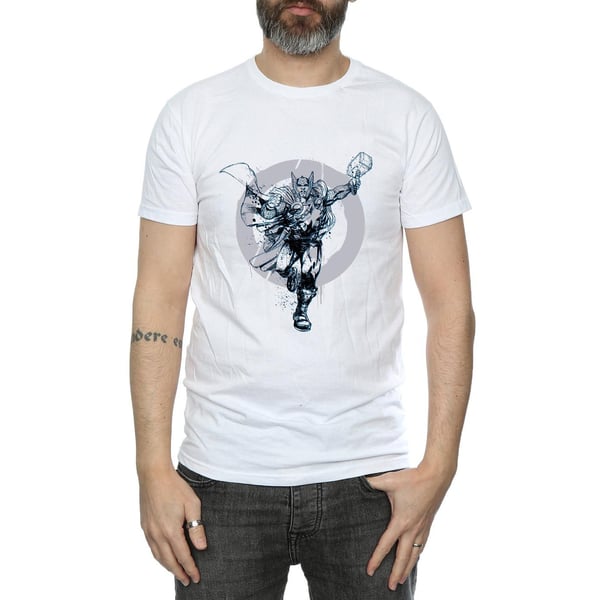 Marvel Mens Thor Circle T-Shirt