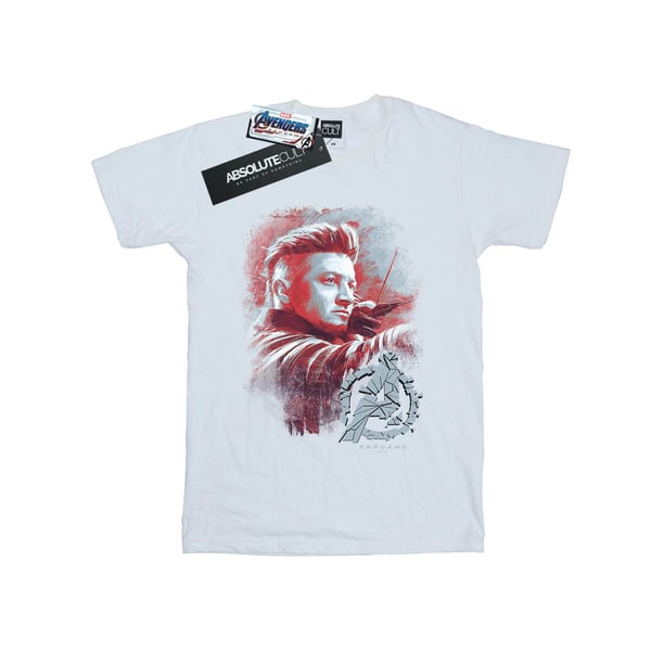 Marvel Naiset/Naiset Avengers Endgame Hawkeye Harjattu puuvilla Boyfriend T-paita