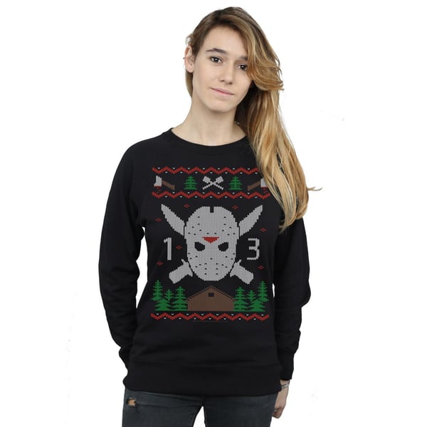 Friday 13th Womens/Ladies Christmas Fair Isle Sweatshirt