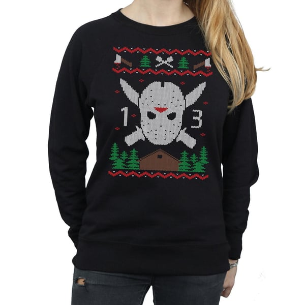 Friday 13th Womens/Ladies Christmas Fair Isle Sweatshirt