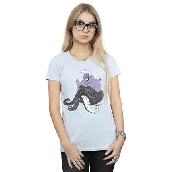 The Little Mermaid Womens/Ladies Classic Ursula Heather T-Shirt