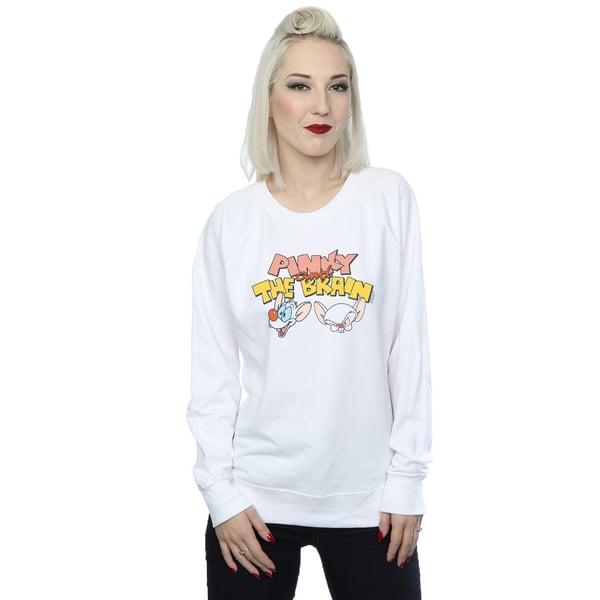 Animaniacs Womens/Ladies Pinky And The Brain Heads Sweatshirt