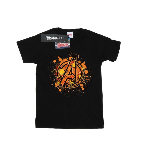Marvel Mens Avengers Assemble Halloween Spider Logo T-Shirt