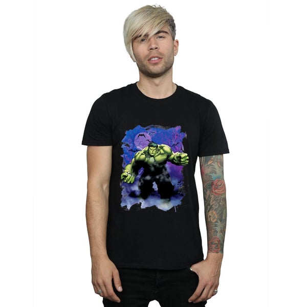 Marvel Mens Hulk Halloween Spooky Forest T-Shirt