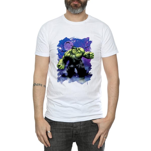 Marvel Mens Hulk Halloween Spooky Forest T-Shirt
