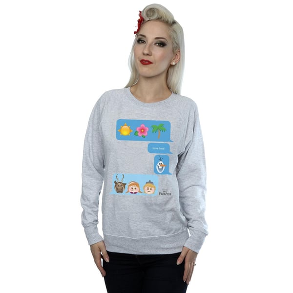 Disney Womens/Ladies Frozen I Love Heat Sweatshirt