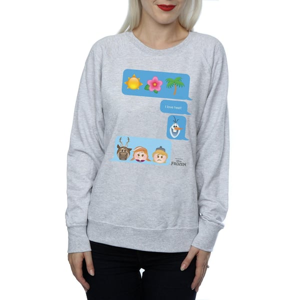 Disney Womens/Ladies Frozen I Love Heat Sweatshirt