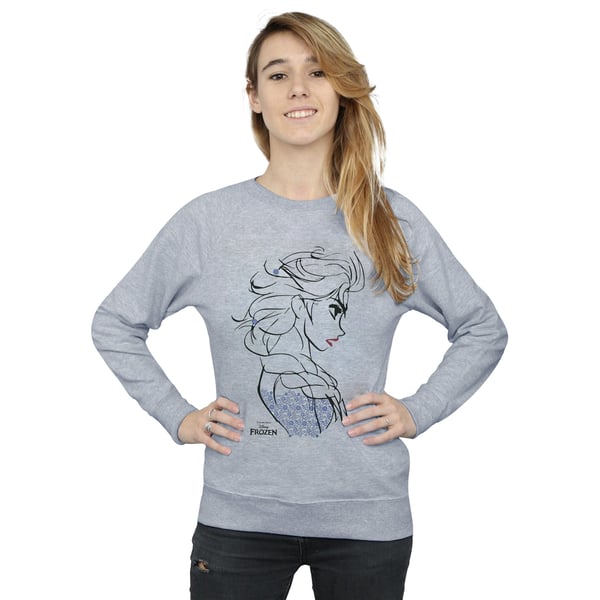 Disney Womens/Ladies Frozen Elsa Sketch Sweatshirt