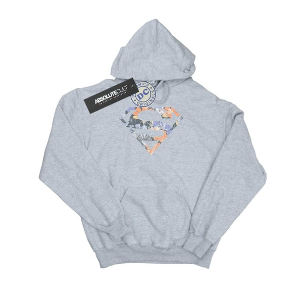 DC Comics Boys Superman Floral Logo 2 Hoodie