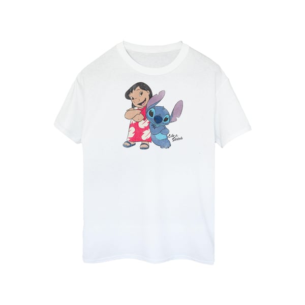Lilo & Stitch Dam Klassisk Bomulls Boyfriend T-shirt