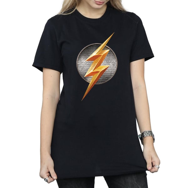 Flash Womens/Ladies Logo Cotton Boyfriend T-Shirt