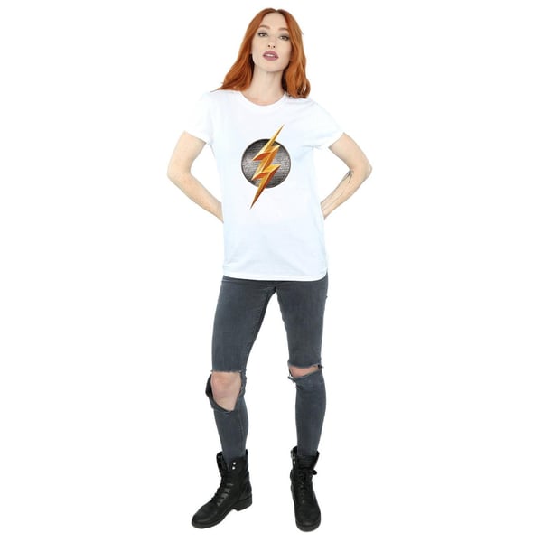 Flash Womens/Ladies Logo Cotton Boyfriend T-Shirt