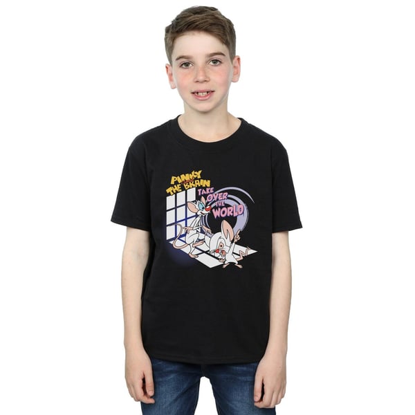 Animaniacs Boys Pinky And The Brain Take Over The World T-Shirt