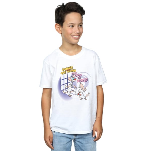 Animaniacs Boys Pinky And The Brain Take Over The World T-Shirt