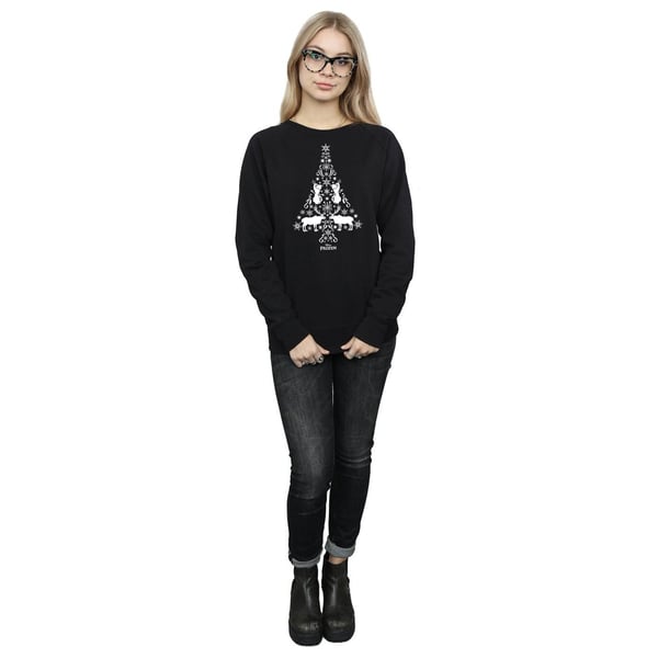 Disney Womens/Ladies Frozen Christmas Tree Sweatshirt