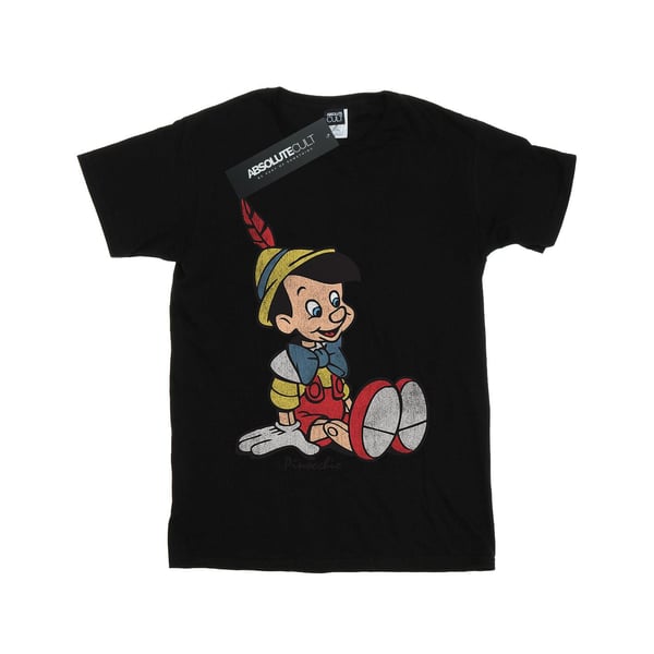 Pinocchio Klassisk T-shirt i Bomull för Flickor