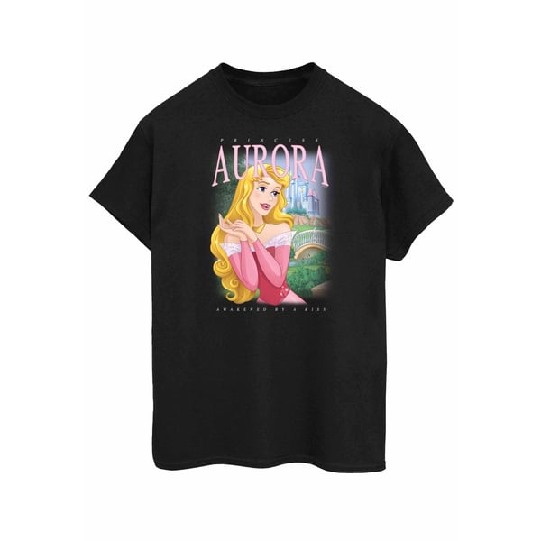 Sleeping Beauty Womens/Ladies Aurora Montage Cotton Boyfriend T-Shirt