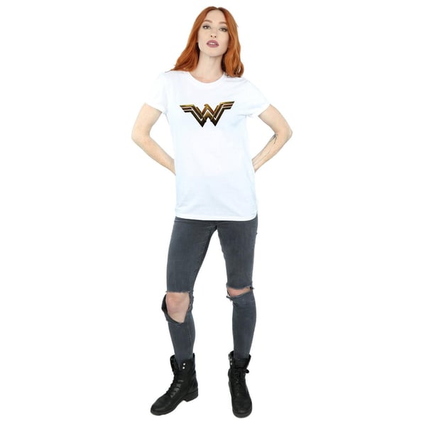 Wonder Woman Womens/Ladies Logo Cotton Boyfriend T-Shirt