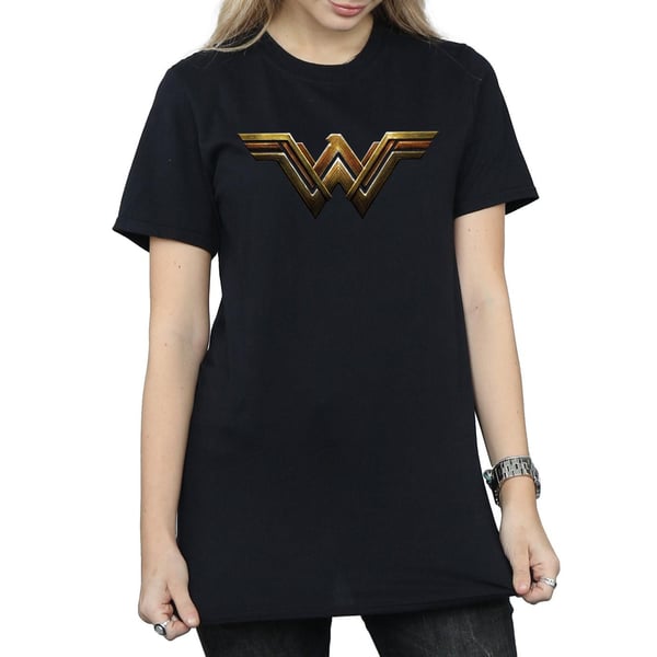Wonder Woman Womens/Ladies Logo Cotton Boyfriend T-Shirt