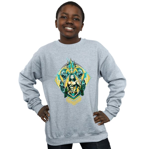 DC Comics Boys Aquaman The Trench Crest Sweatshirt
