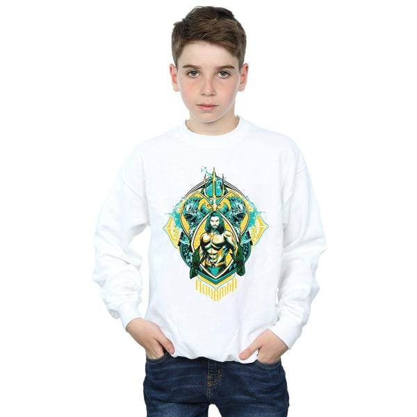 DC Comics Boys Aquaman The Trench Crest Sweatshirt