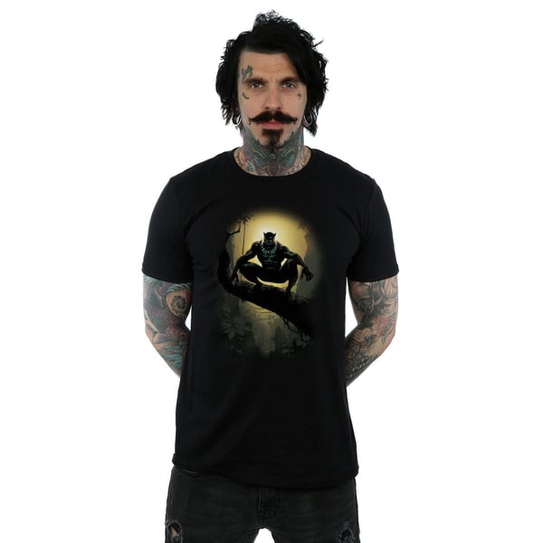 Marvel Mens Black Panther Crouching T-Shirt