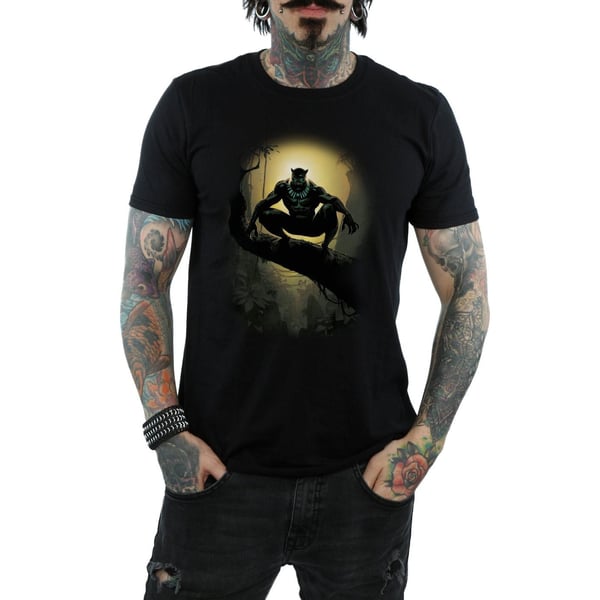 Marvel Mens Black Panther Crouching T-Shirt