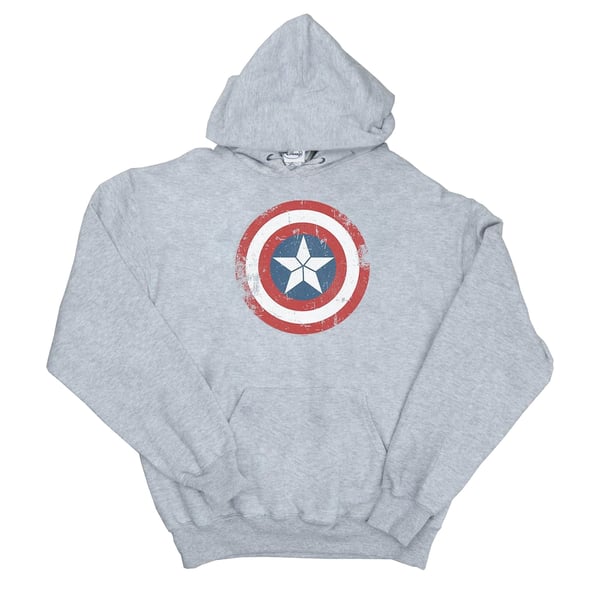 Marvel Naiset/Naiset Kapteeni Amerikka Sisällissota Kulunut Kilpi Huppari