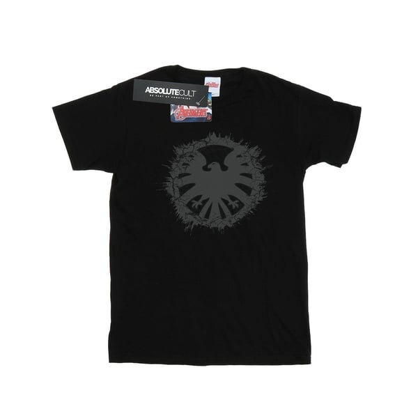 Marvel Mens Agents Of SHIELD Brushed Logo T-Shirt