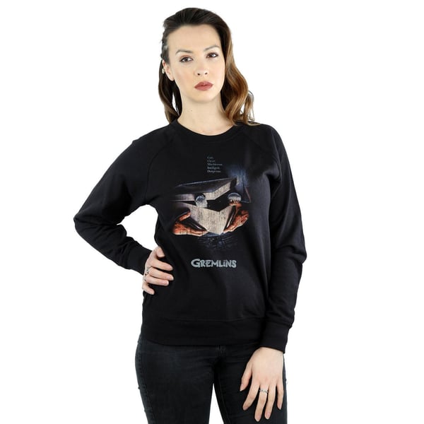 Gremlins Womens/Ladies Gizmo Distressed Poster Sweatshirt