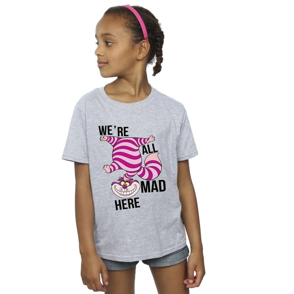 Disney Girls Alice In Wonderland All Mad Here Cotton T-Shirt