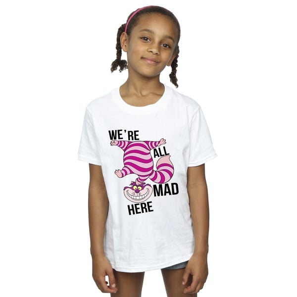 Disney Girls Alice In Wonderland All Mad Here Cotton T-Shirt