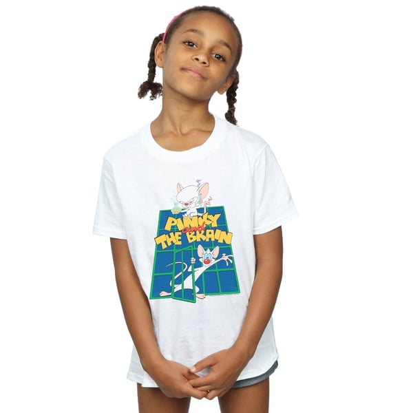 Animaniacs Girls Pinky And The Brain Laboratory Cotton T-Shirt
