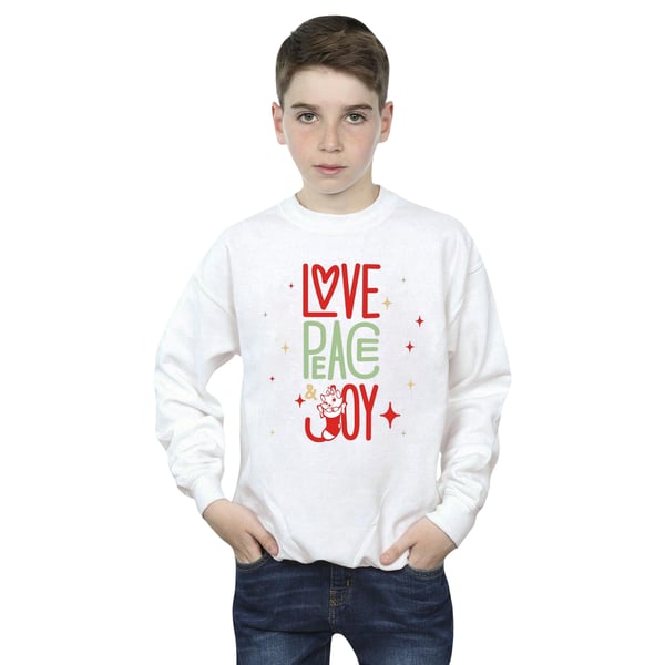 Disney Boys The Aristocats Marie Love Peace Joy Sweatshirt
