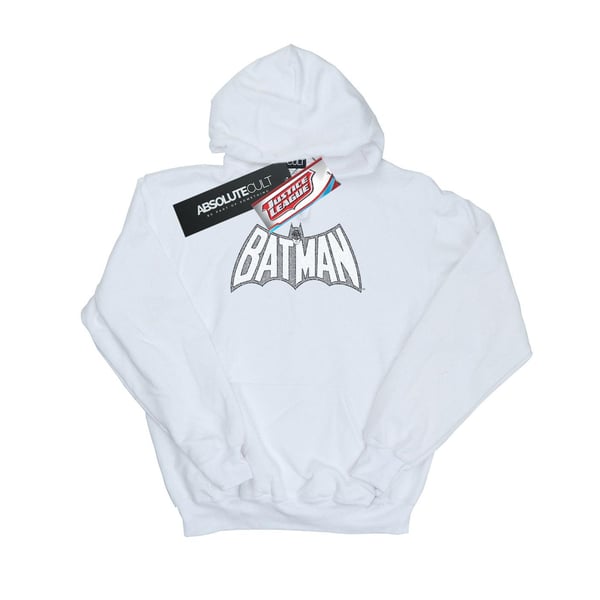 DC Comics Womens/Ladies Batman Retro Crackle Logo Hoodie