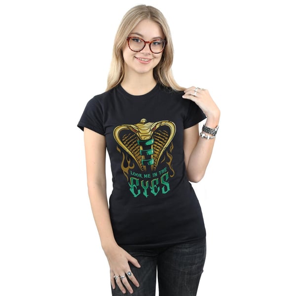 Disney Womens/Ladies Aladdin Movie Jafar Snake Eyes Cotton T-Shirt