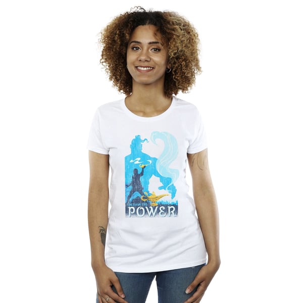 Disney Naiset/Naiset Aladdin-elokuva Unleash The Power -puuvillapaita