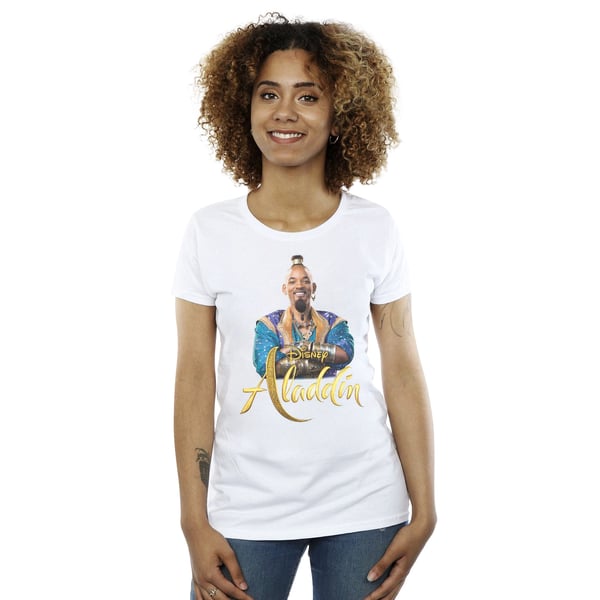Disney Womens/Ladies Aladdin Movie Genie Photo Cotton T-Shirt