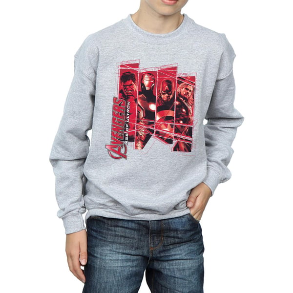 Marvel Boys Avengers Team Collage Sweatshirt