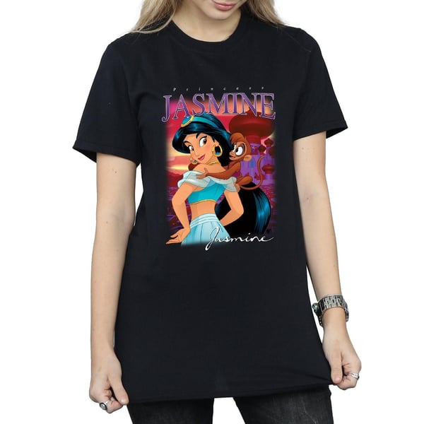 Aladdin Womens/Ladies Jasmine Montage Cotton Boyfriend T-Shirt