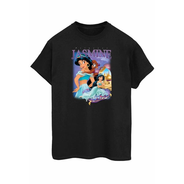 Aladdin Womens/Ladies Jasmine Montage Cotton Boyfriend T-Shirt