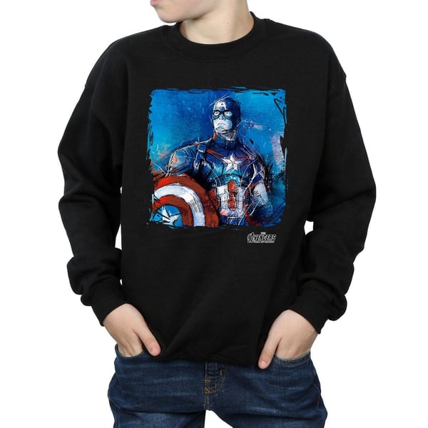 Marvel Boys Captain America Art Sweatshirt