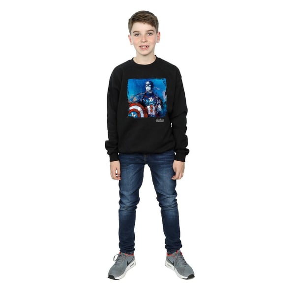 Marvel Boys Captain America Art Sweatshirt
