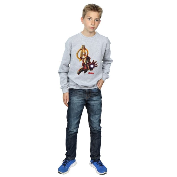 Marvel Boys Iron Man Pose -collegepaita