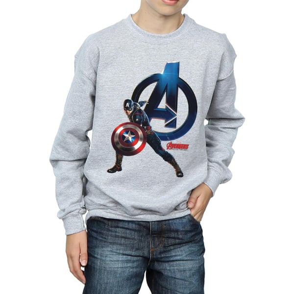 Marvel Boys Captain America Pose Sweatshirt