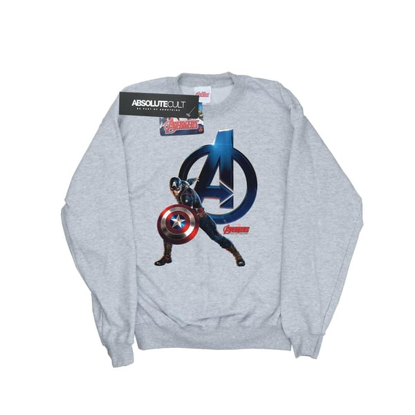 Marvel Boys Captain America Pose Sweatshirt